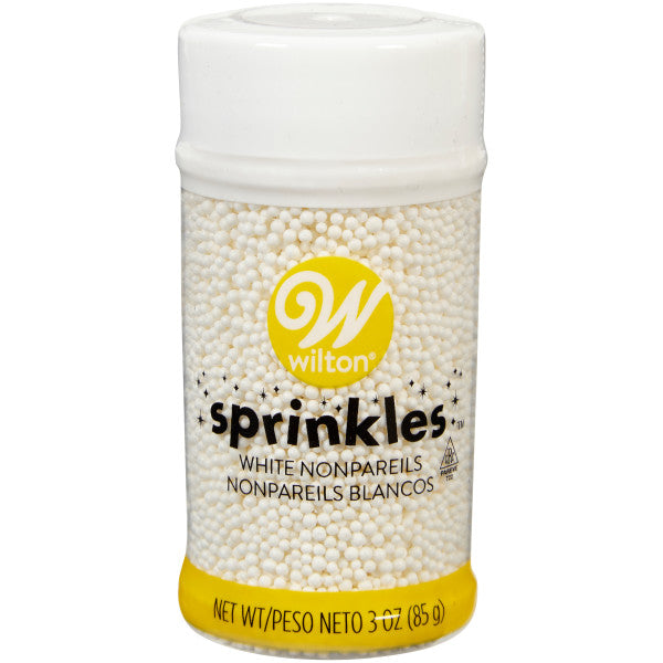 Wilton White Nonpareils, 3 oz. - Cake Decorating Supplies