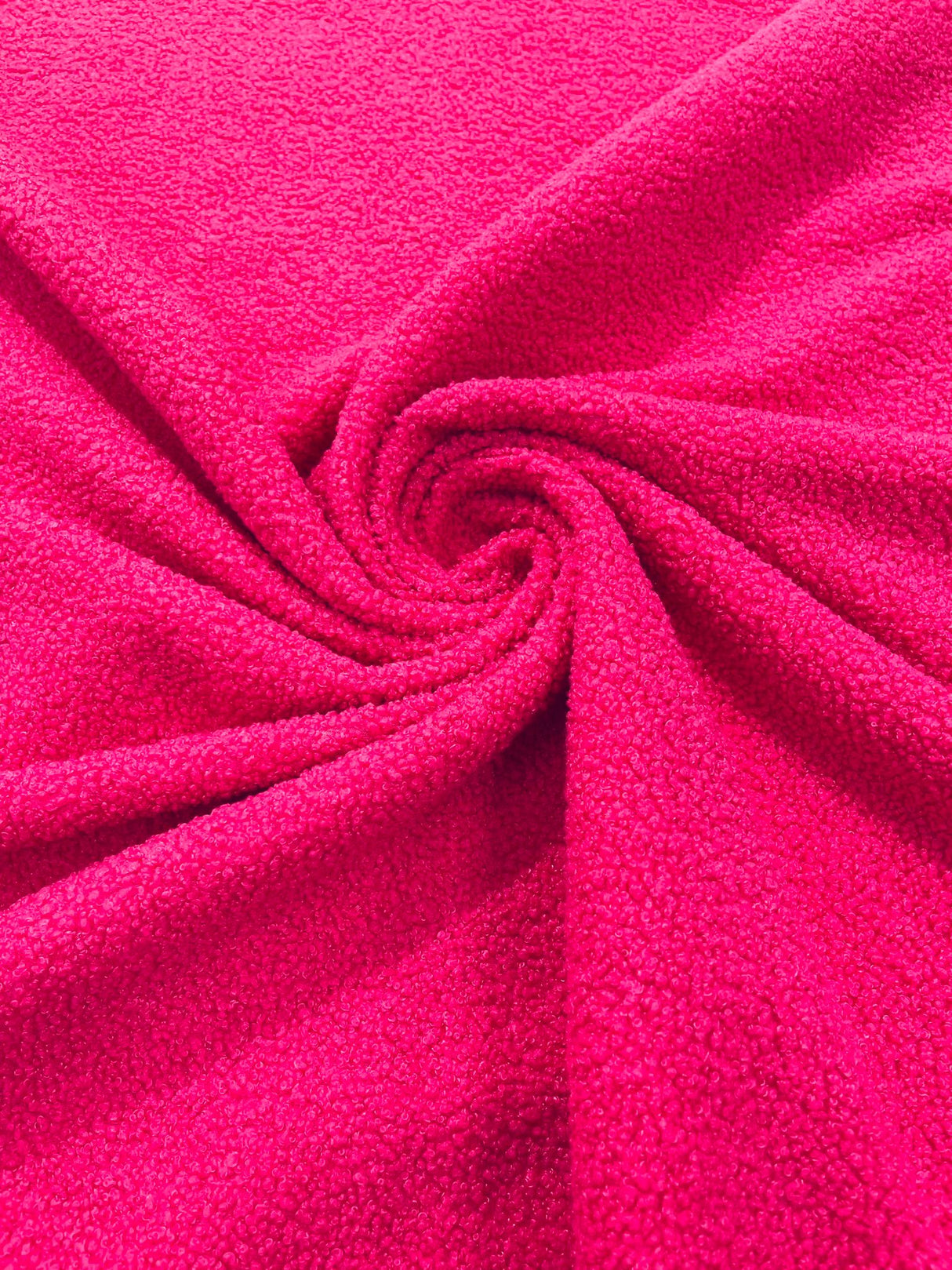 Mechanical Sherpa Stretch Polyester Sherpa Fabric - Black, Fuchsia, Green, Ivory/Beige, Sage Green, 58-60" Width (1 Yard)