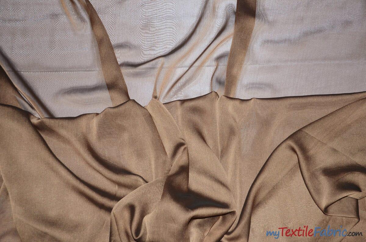Two Tone Chiffon Polyester Fabric - Iridescent Sheer, 58/60" Width, Multiple Colors (Yards, Bolts, Sample Swatch)