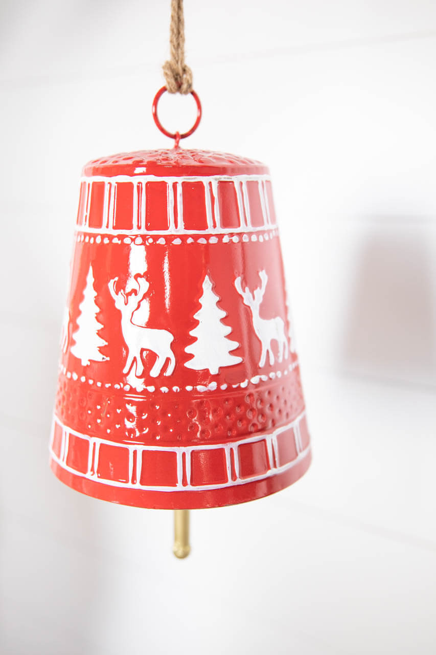 10” Metal Christmas Bell