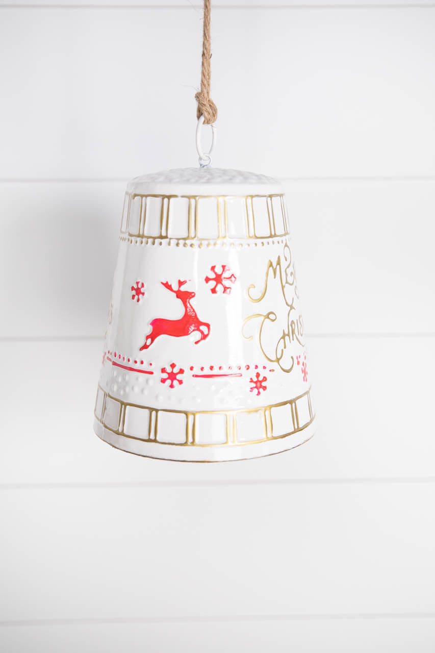 10” Metal Christmas Bell