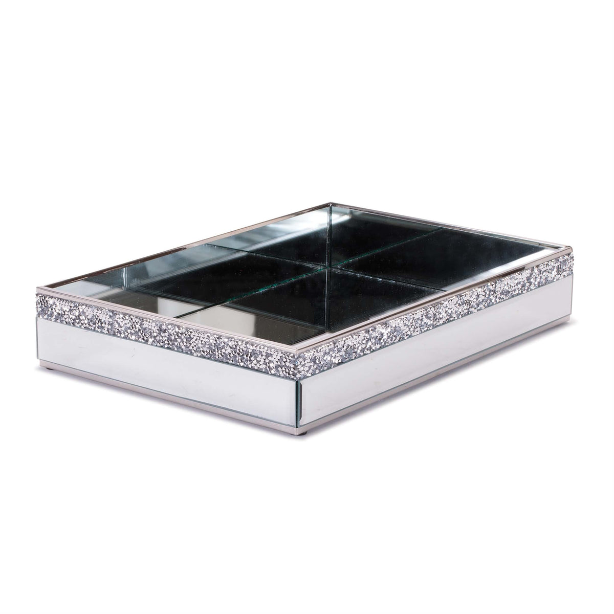 12" Metal/Glass Tray - Large