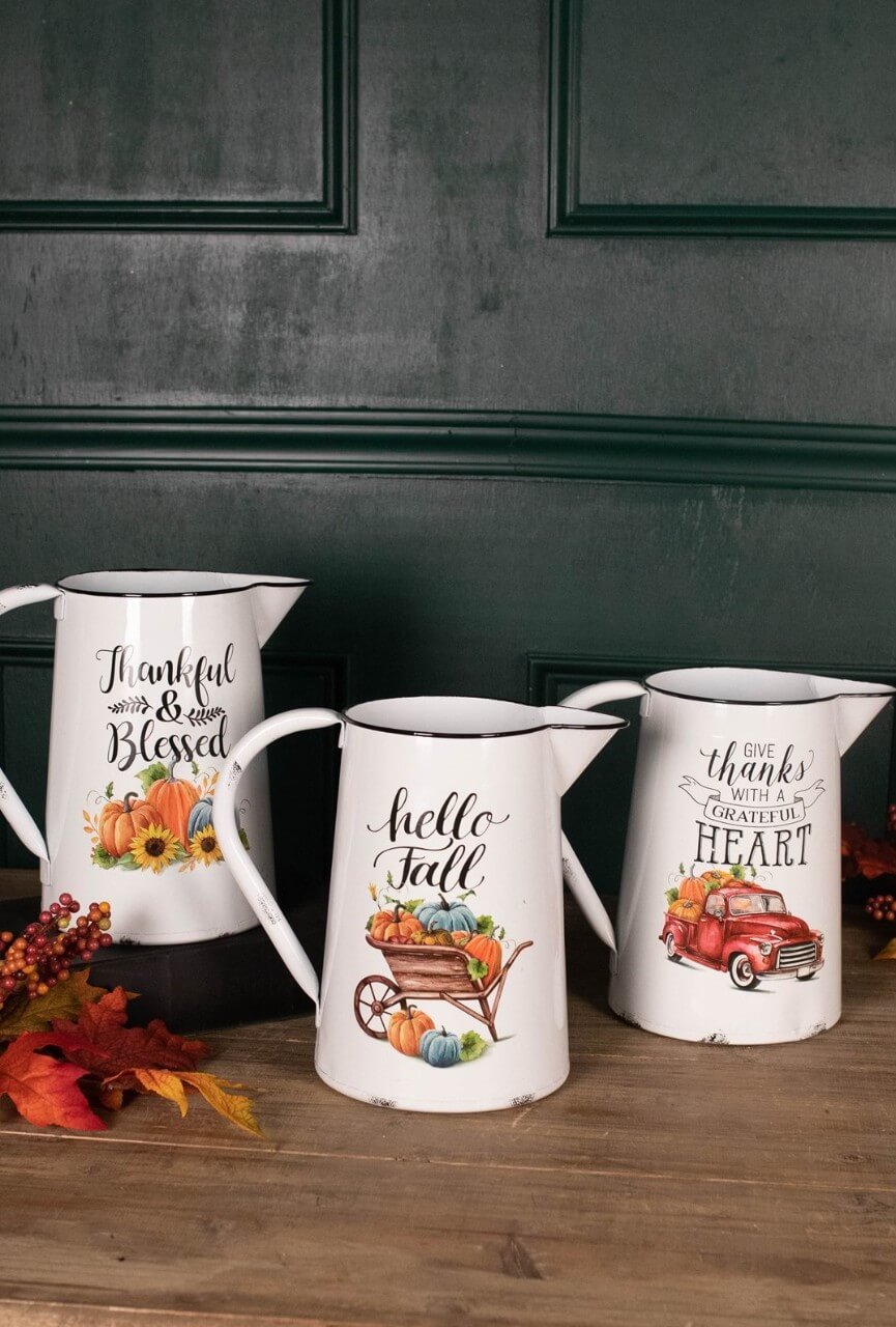15.5” Metal Harvest Pitcher