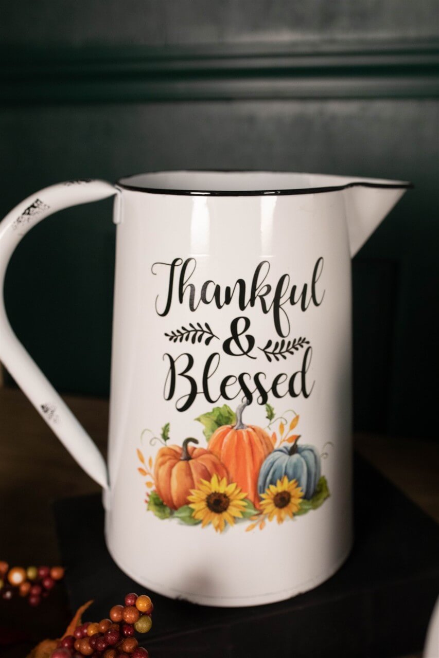 15.5” Metal Harvest Pitcher