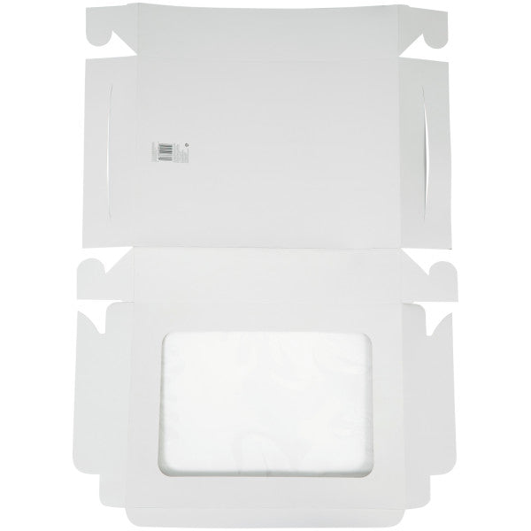 Wilton 19 x 14-Inch Folded White Cake Box with Window