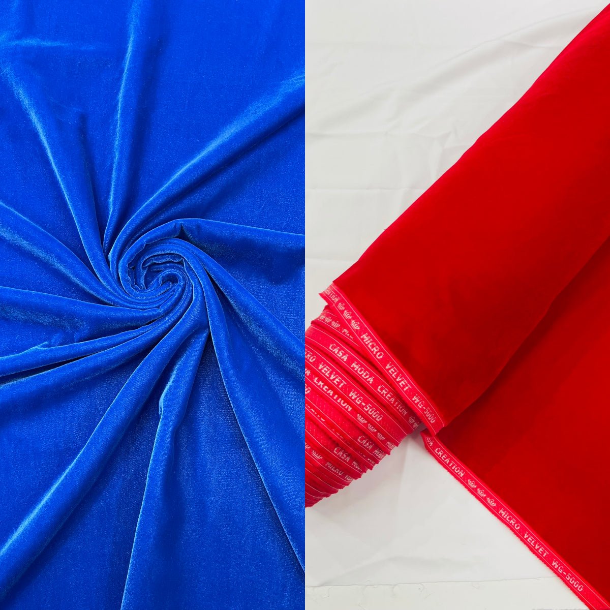 Micro Velvet Polyester Fabric - Solid, 45" Width (1 Yard)
