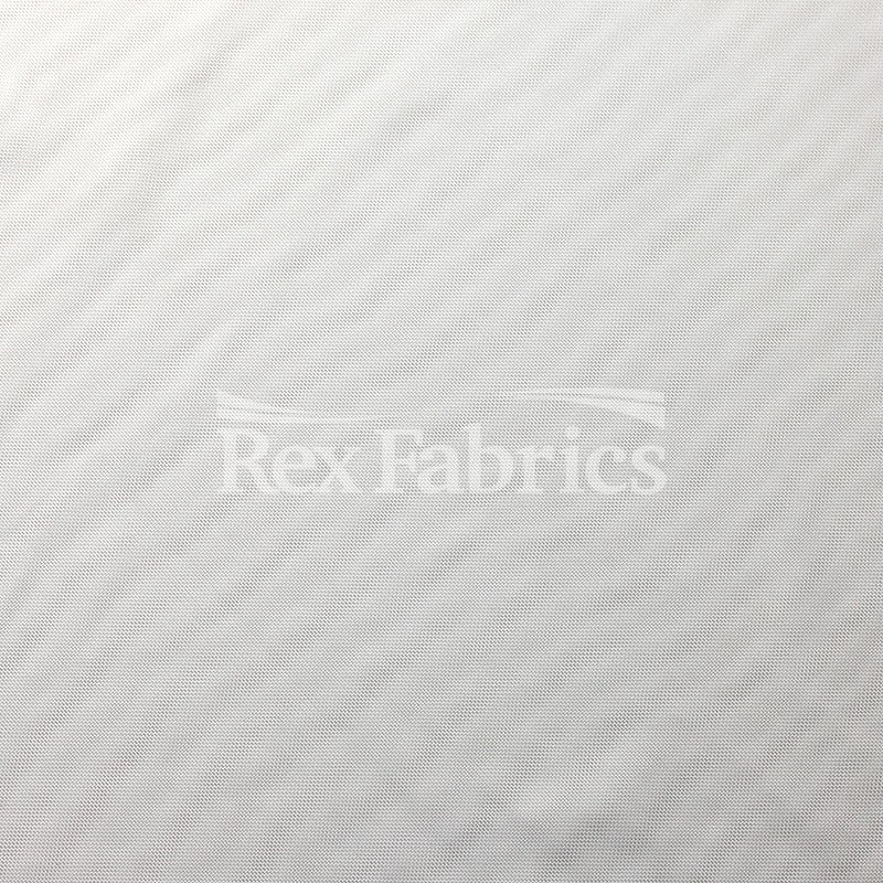 Mighty Mesh Polyester Spandex Fabric - White Solid, 58/60" Width (1 Yard)