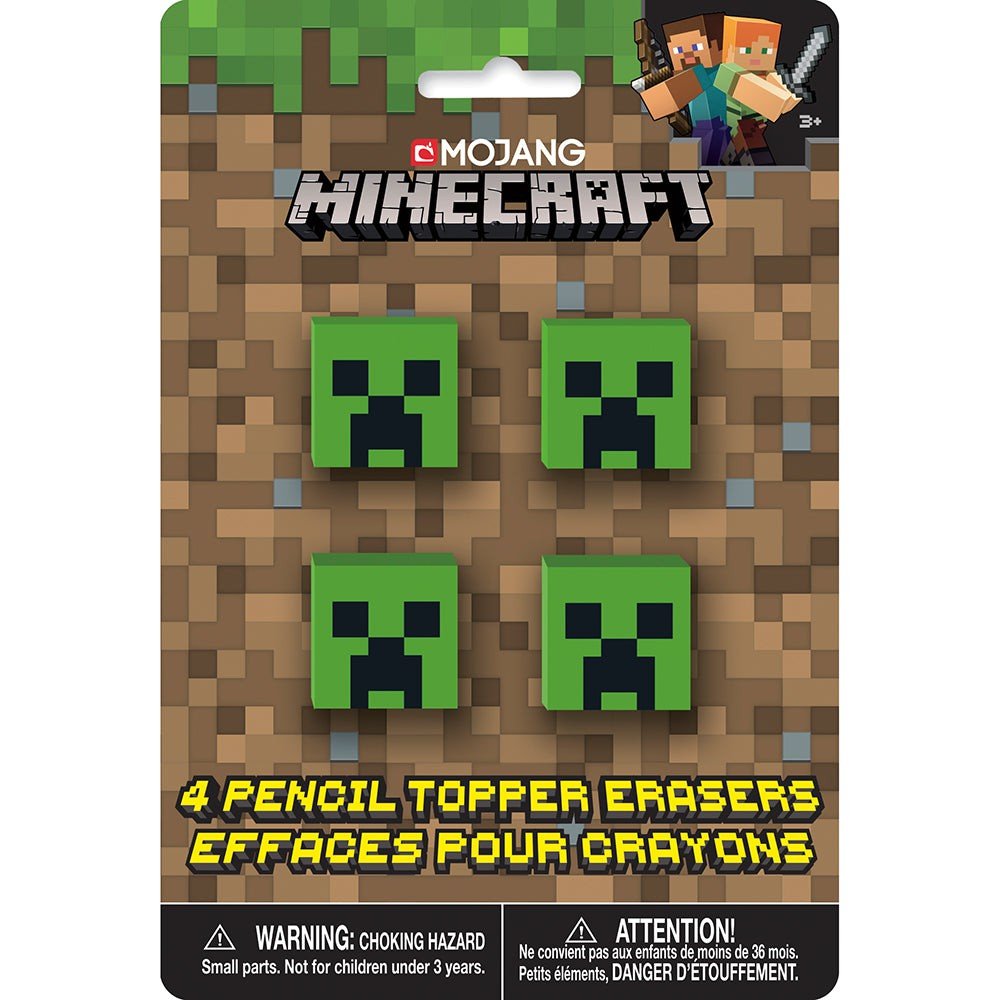 Minecraft Pencil Tops 4 Pack
