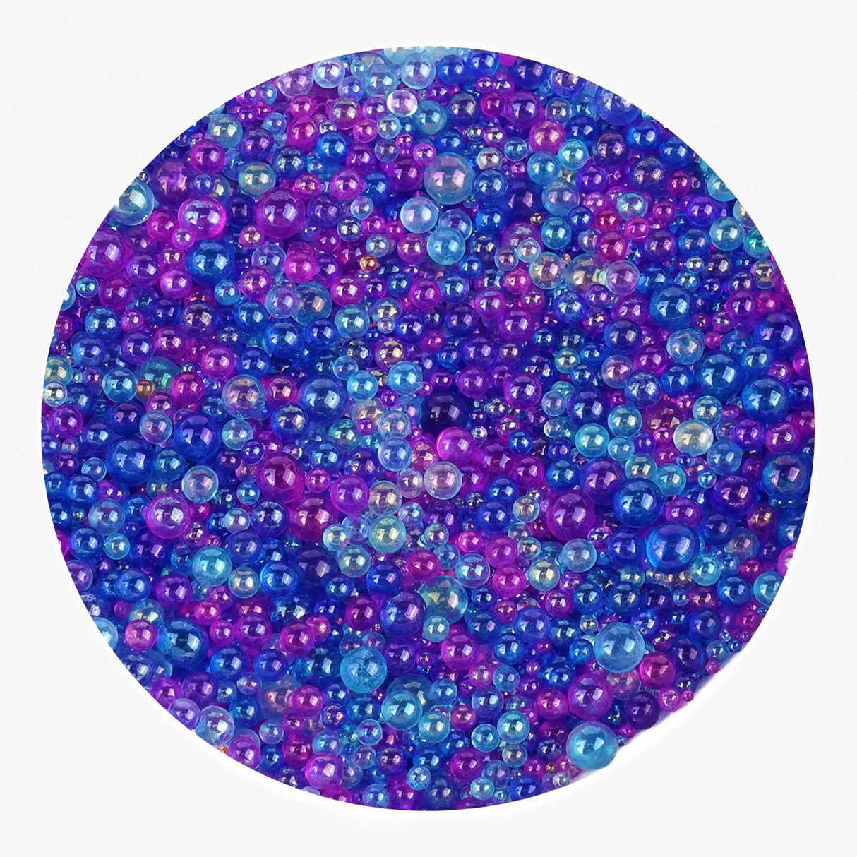 Mini Bubble Beads Glass - Royal Blue Opal (3.5 oz Bag)