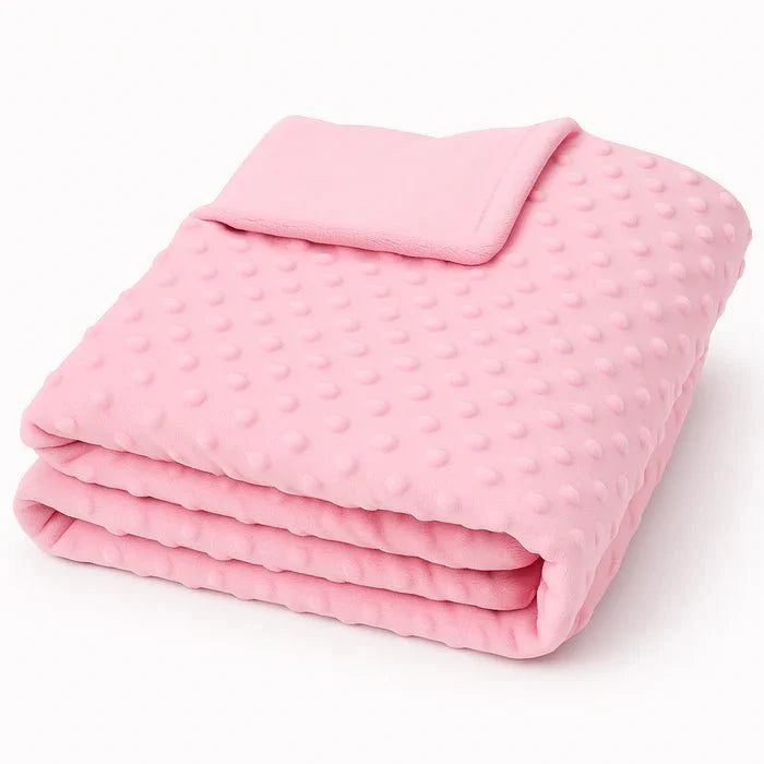 Minky Dot Polyester Fabric - Dimple Dot, 58" Width (1 Yard)
