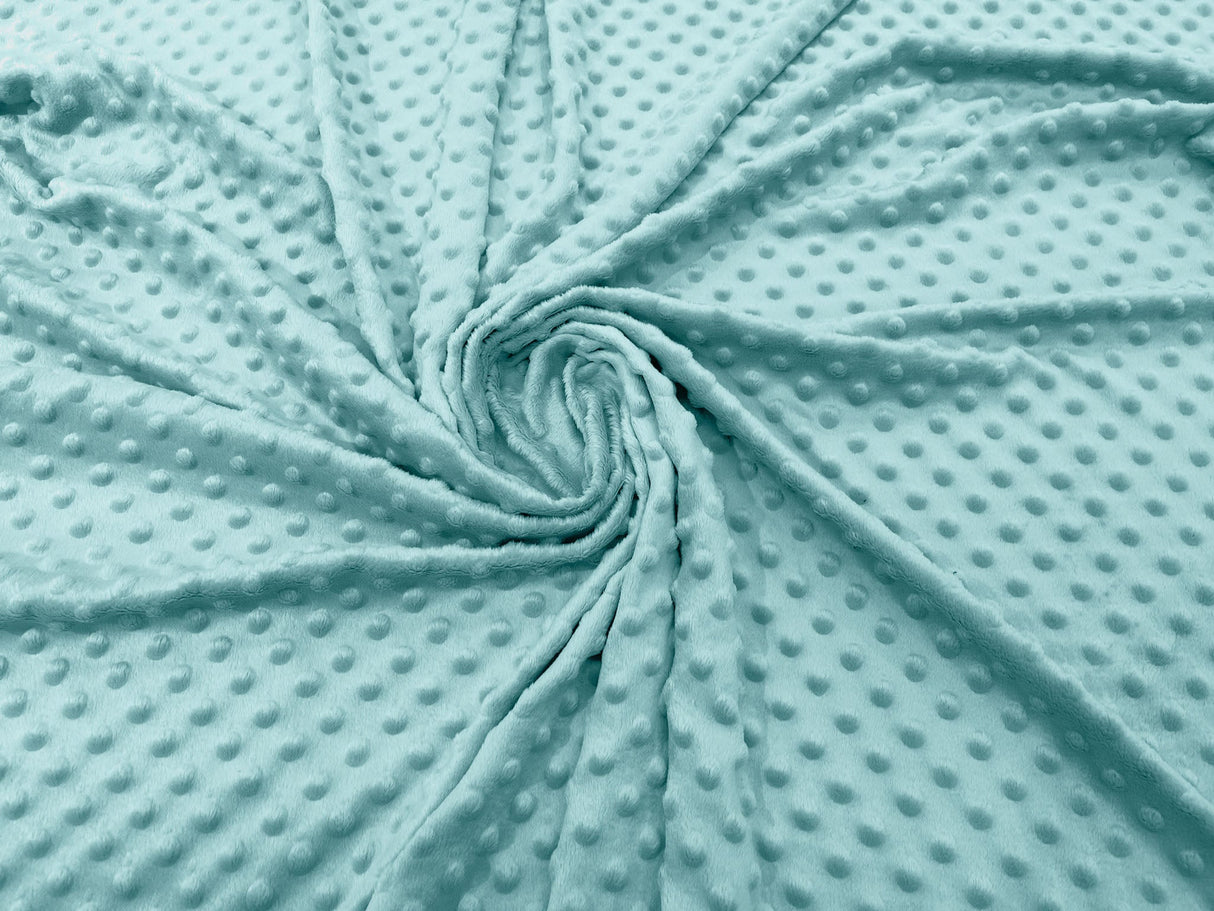 Minky Dot Polyester Fabric - Dimple Dot, 58" Width (1 Yard)