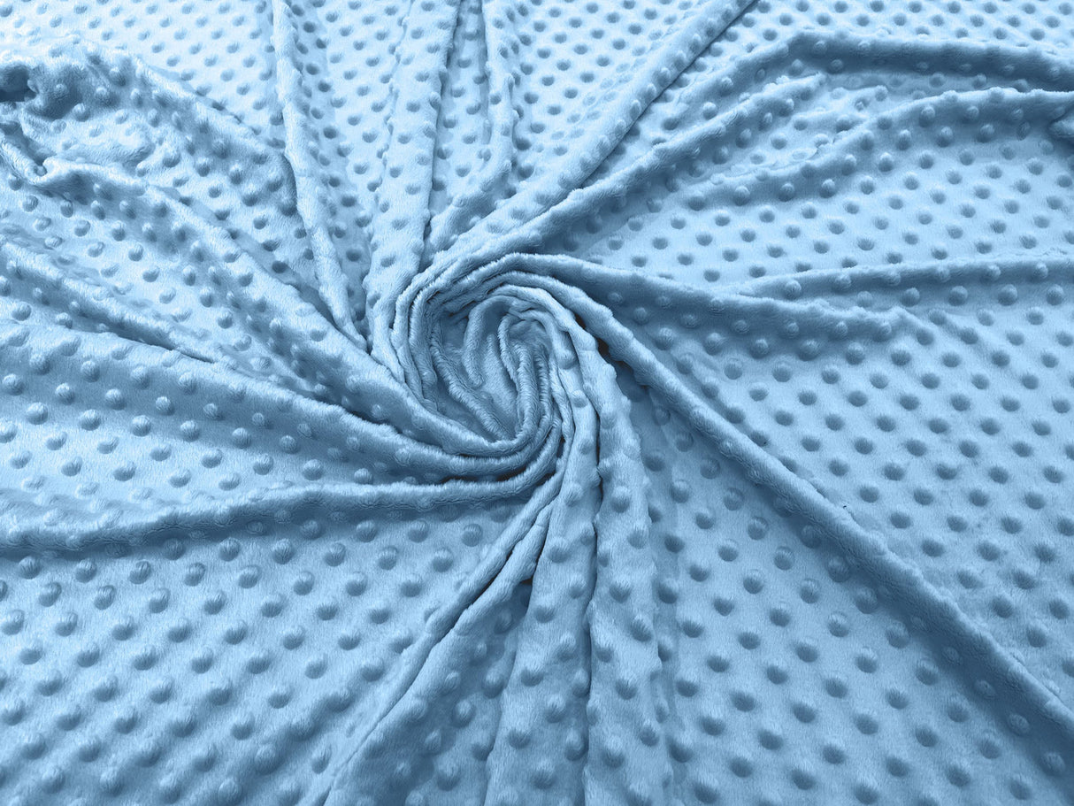Minky Dot Polyester Fabric - Dimple Dot, 58" Width (1 Yard)