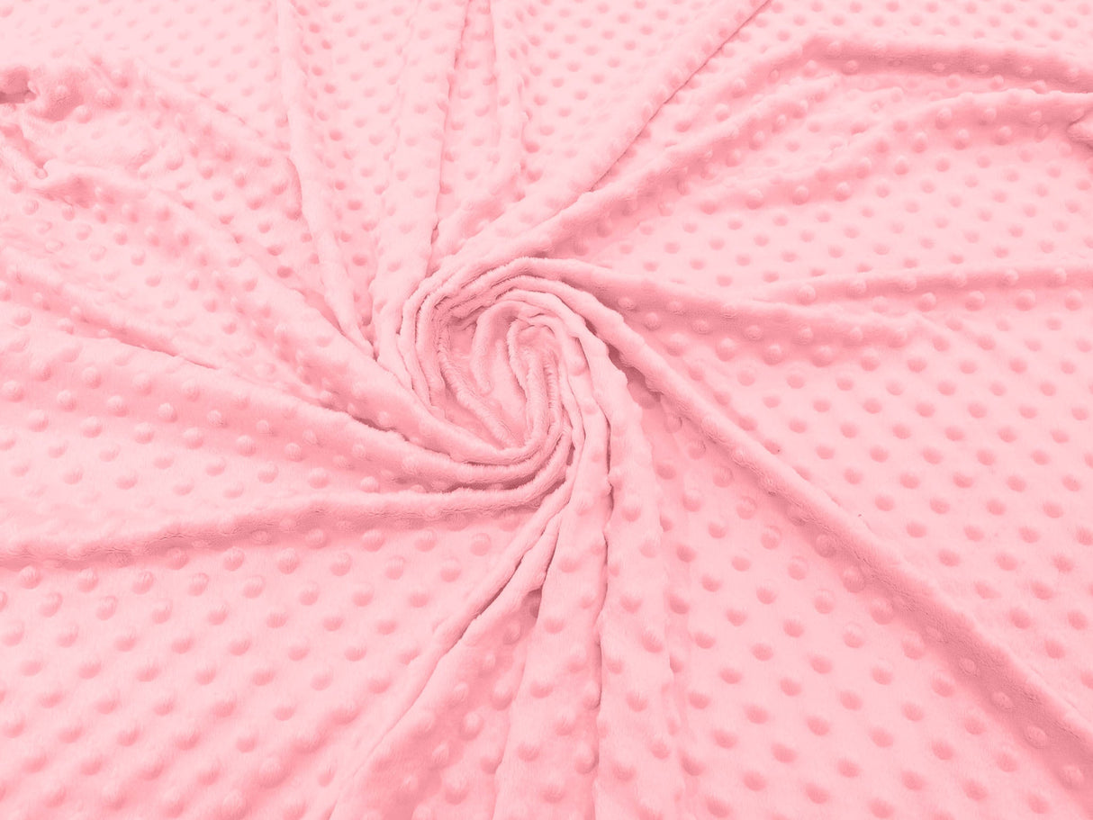 Minky Dot Polyester Fabric - Dimple Dot, 58" Width (1 Yard)