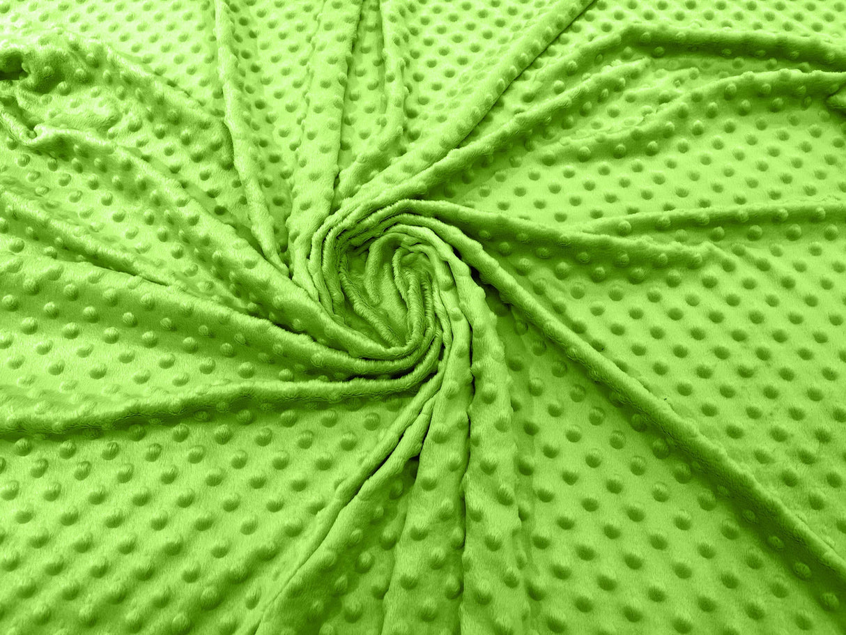 Minky Dot Polyester Fabric - Dimple Dot, 58" Width (1 Yard)