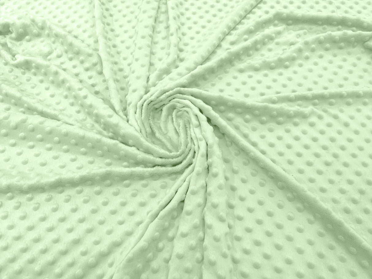 Minky Dot Polyester Fabric - Dimple Dot, 58" Width (1 Yard)
