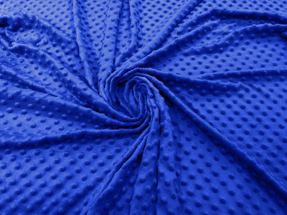 Minky Dot Polyester Fabric - Dimple Dot, 58" Width (1 Yard)