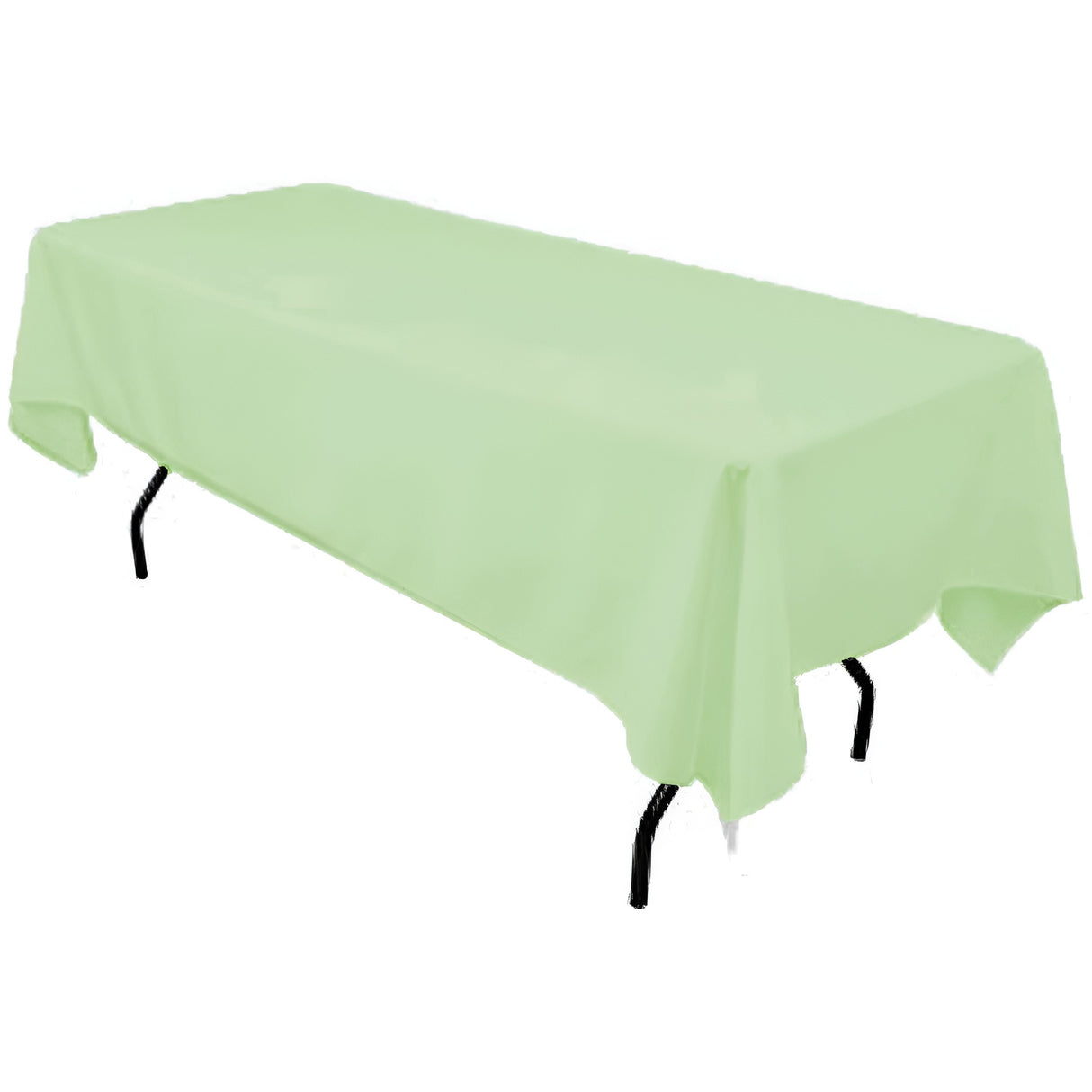 Polyester Rectangular Tablecloth Polyester Fabric - Wrinkle-Resistant, Stain-Proof, Washable, 60" X 144"