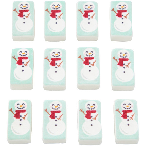 Wilton Marshmallow Edible Hot Cocoa Snowman Drink Toppers, 2.5 oz., 12-Count