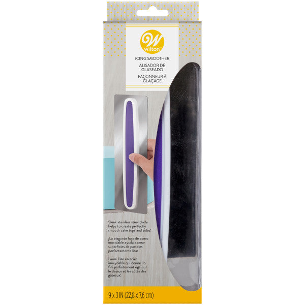 Wilton Icing Smoother – 9 Inch Stainless Steel Cake Decorating Tool