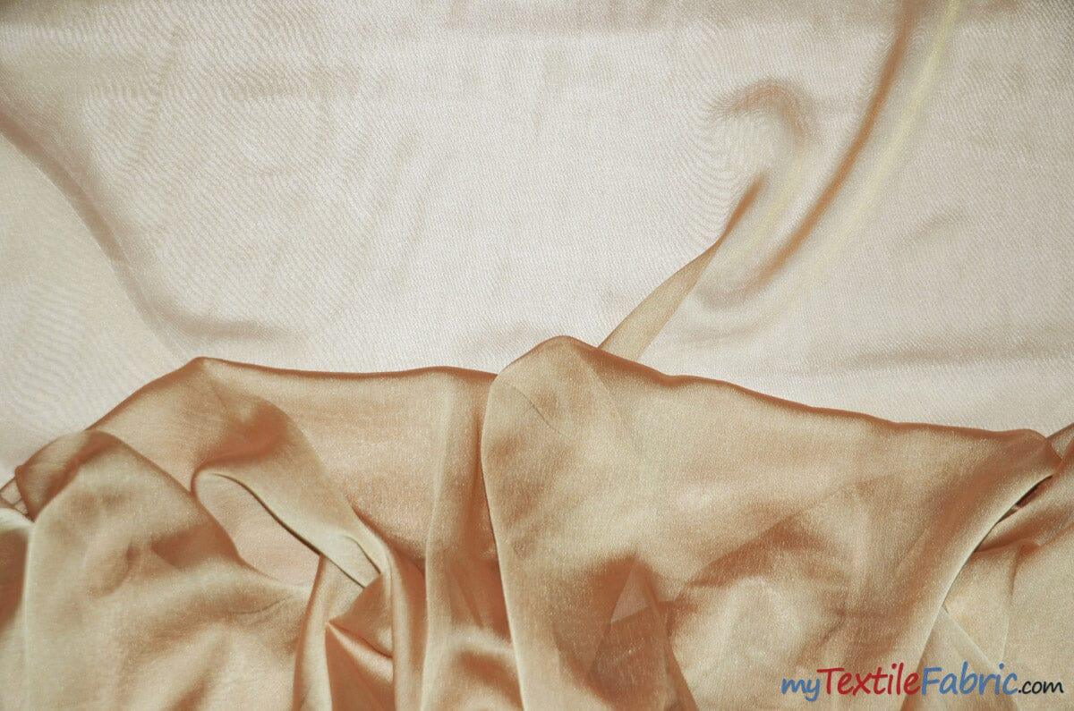 Two Tone Chiffon Polyester Fabric - Iridescent Sheer, 58/60" Width, Multiple Colors (Yards, Bolts, Sample Swatch)