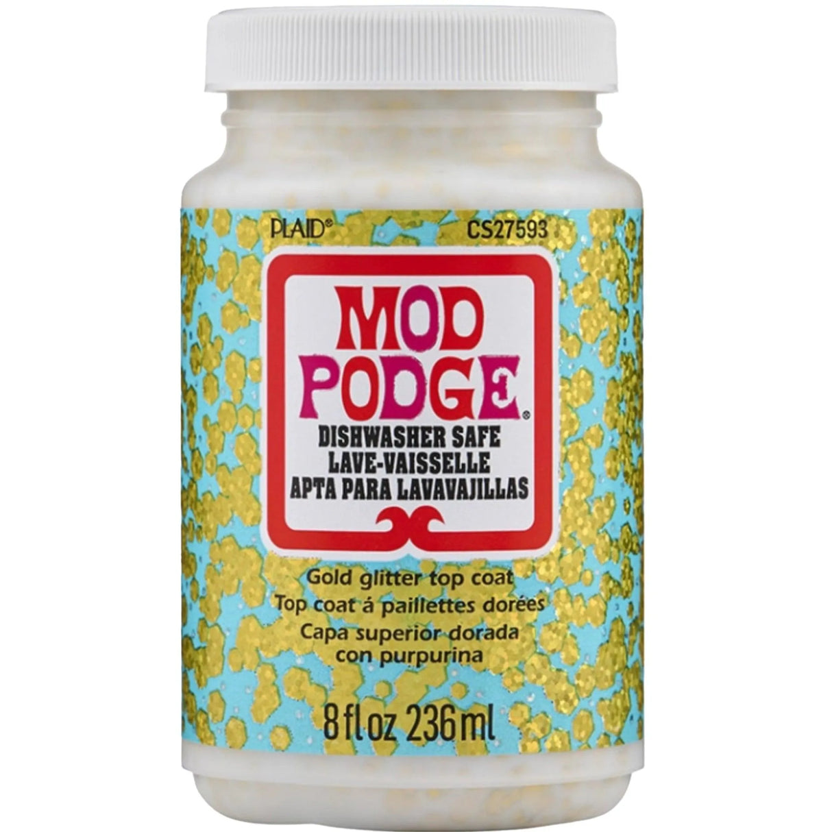 Mod Podge Dishwasher Safe - Glitter (8 oz Bottle)