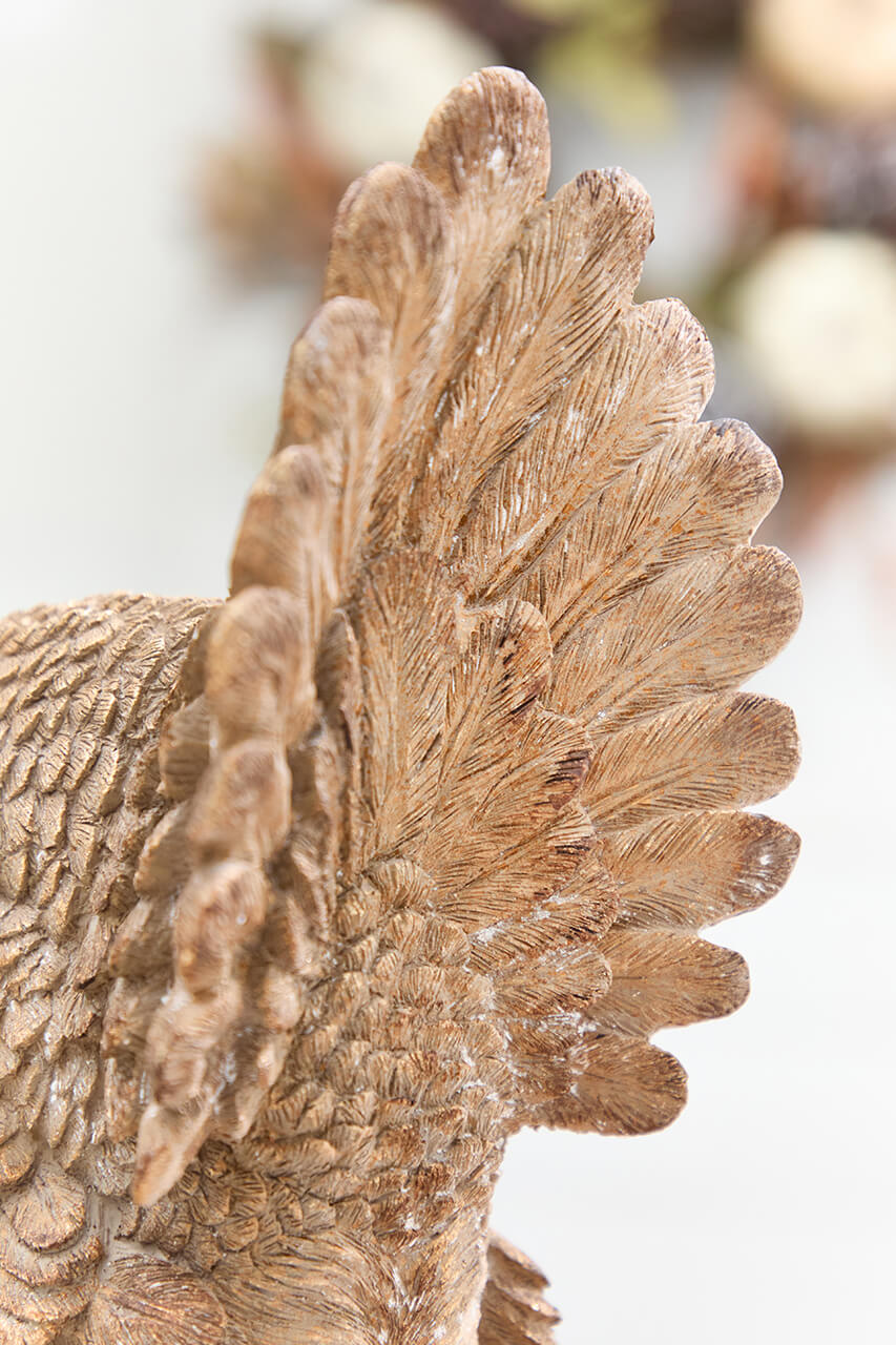 15.5" Resin Harvest Turkey with Gourd