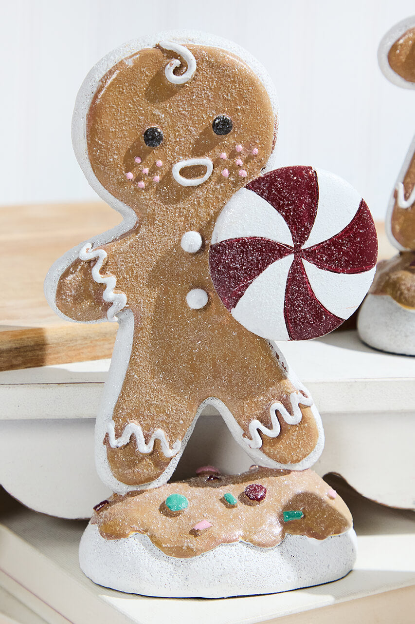 7.5" Resin Candy Gingerbread Men