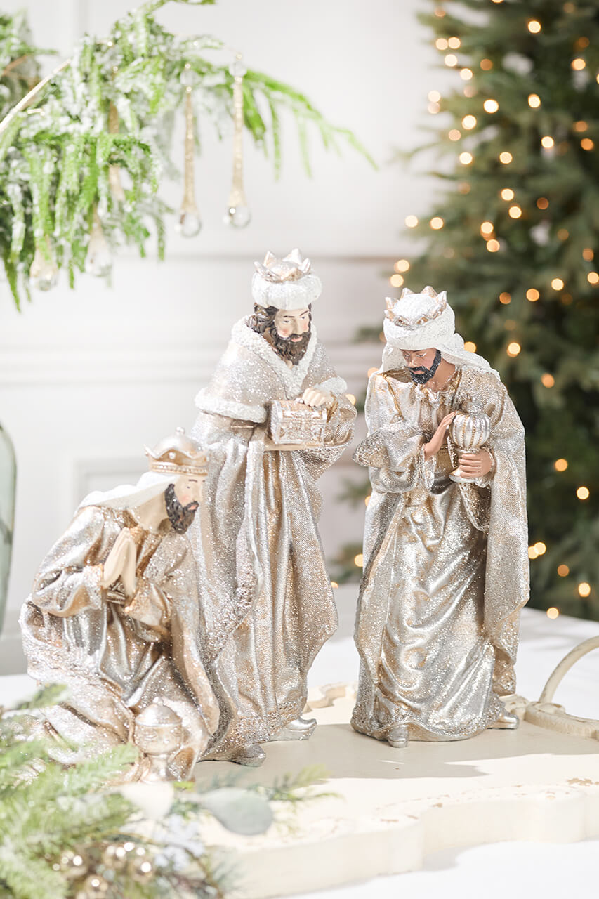 11-16" Resin Renaissance Three Kings
