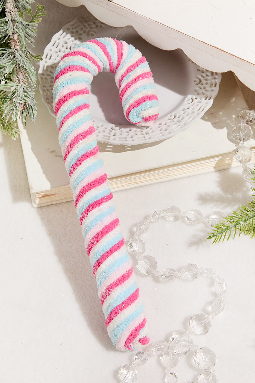 12" Chenille Sweets Candy Cane