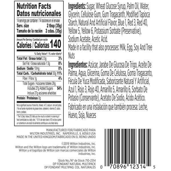 Wilton Decorator Preferred Natural Skin Tone Fondant Icing – 4 Pack