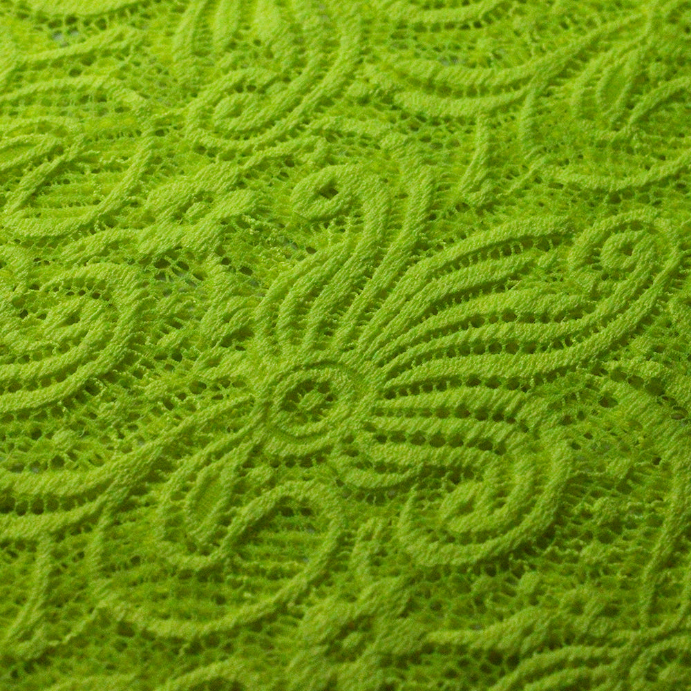 Cyclone Stretch Lace Nylon Spandex Fabric - Multiple Colors, Floral Lace, 58/60" Width (1 Yard)
