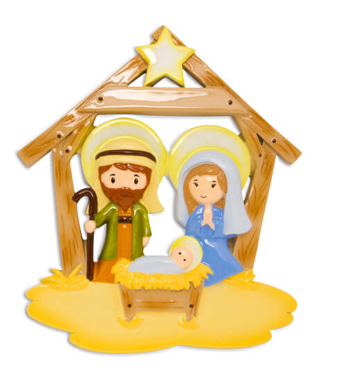 5" Nativity Customizable Ornament