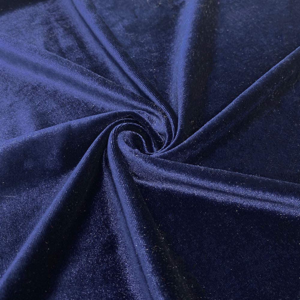 1 Yard Stretch Velvet Fabric Soft Silky 4 Way Stretch for Apparel Costumes 58/60 Inch Width