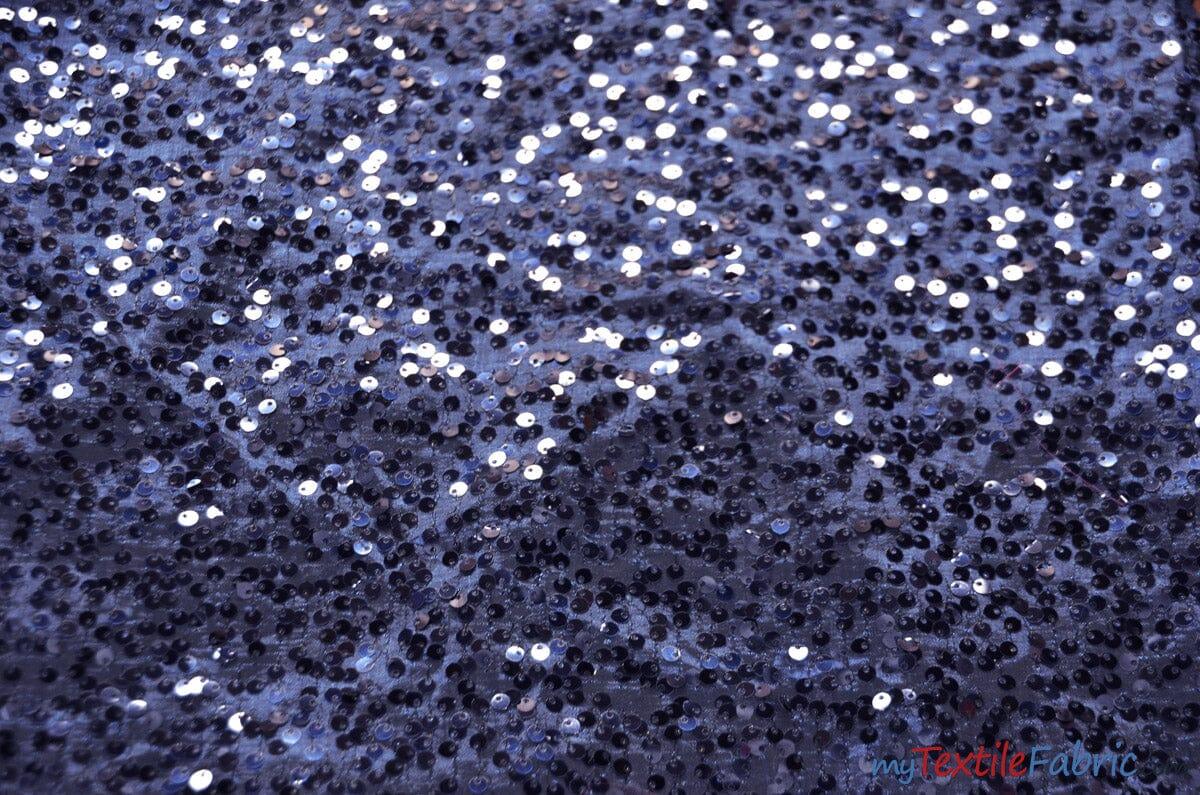Glitz Sequins Taffeta Polyester Fabric - Raindrop Sequins, 54" Wide (1 Yard)