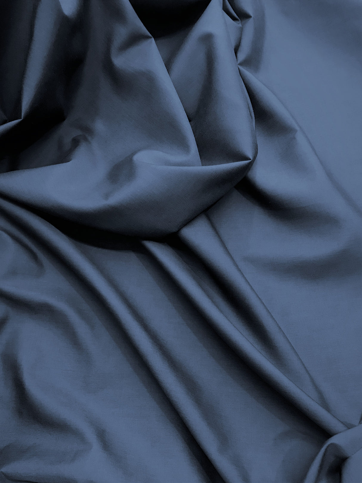 Navy Blue Poly Cotton Fabric - Navy Blue, Broadcloth/Polycotton, 59/60" Width (1 Yard)