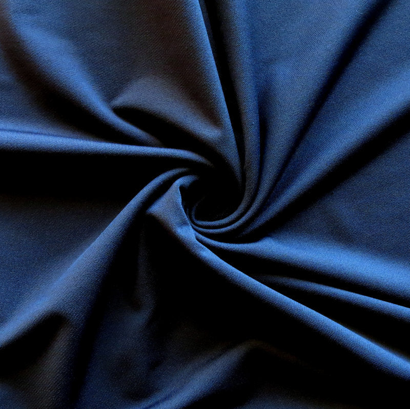 Dri-Fit Stretch Series Lycra French Terry Knit Fabric Navy