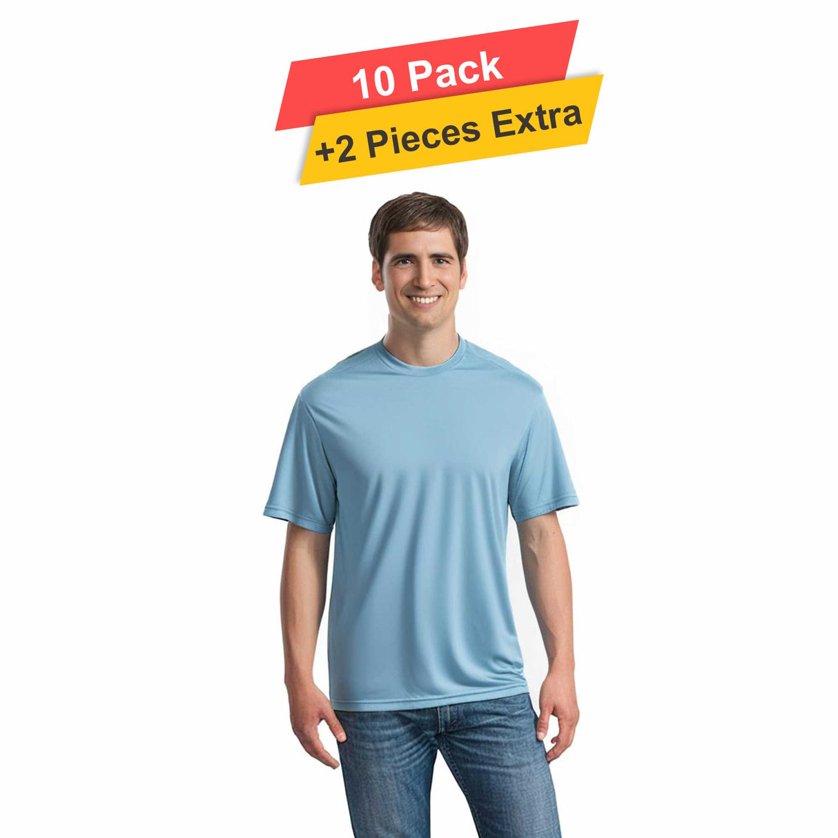 S/S Crew Neck - 10 pack - 100% polyester