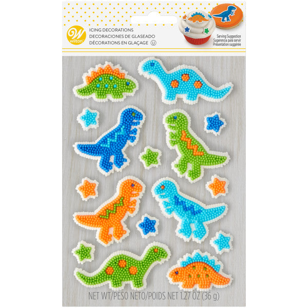Wilton Dinosaur Icing Decorations – 1.27 oz.