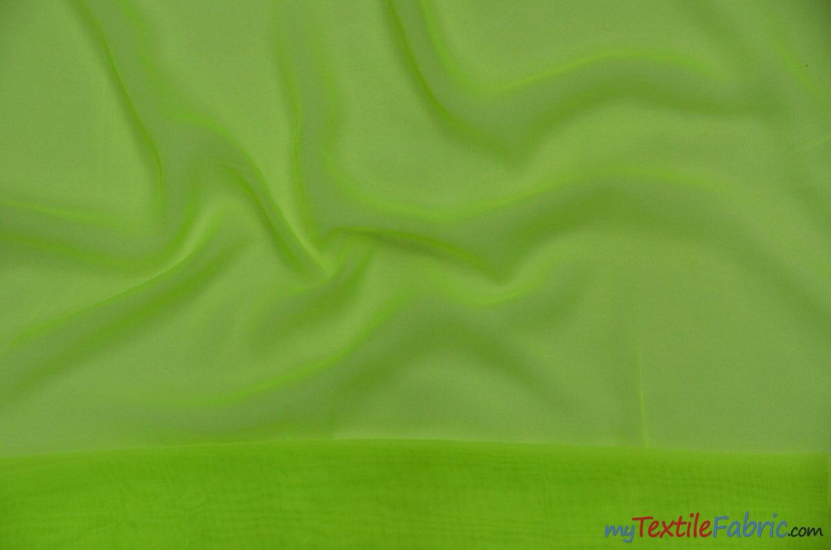 Polyester Chiffon Fabric - Super Soft, Flowy, Sheer, 58/60" Width, 100% Polyester (By The Continuous Yards & Bolts)