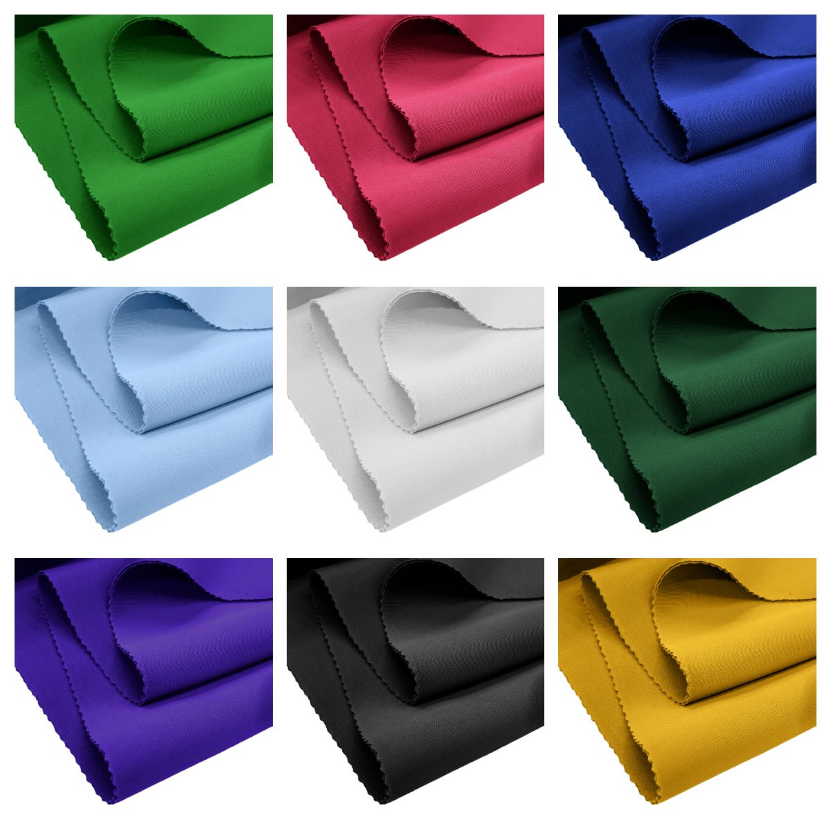 Neoprene Scuba Polyester Spandex Fabric - Solid Colors, 58" Width (1 Yard)