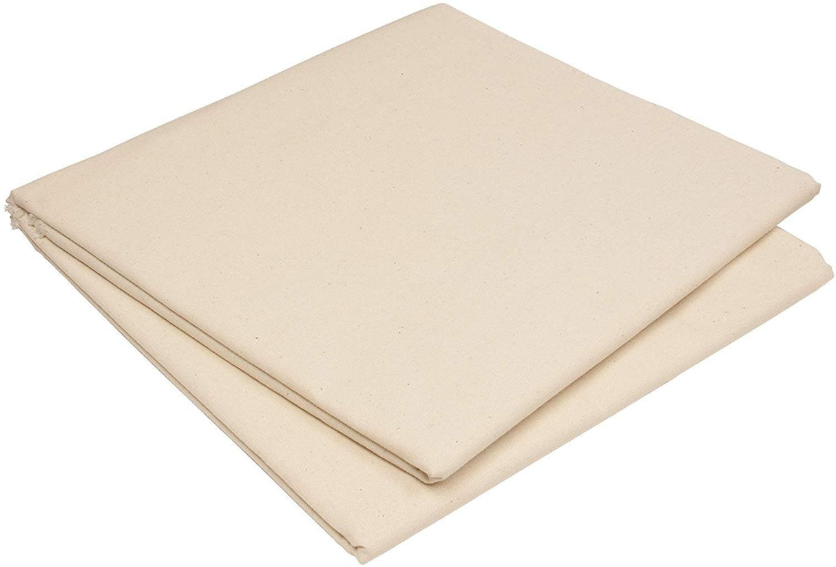 Unbleached Muslin Cotton Fabric - Natural Solid, 45" Width (1 Yard)