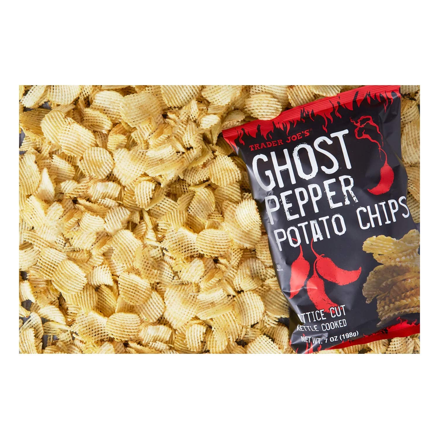 Trader Joe’s Ghost Pepper Potato Chips 7 Oz