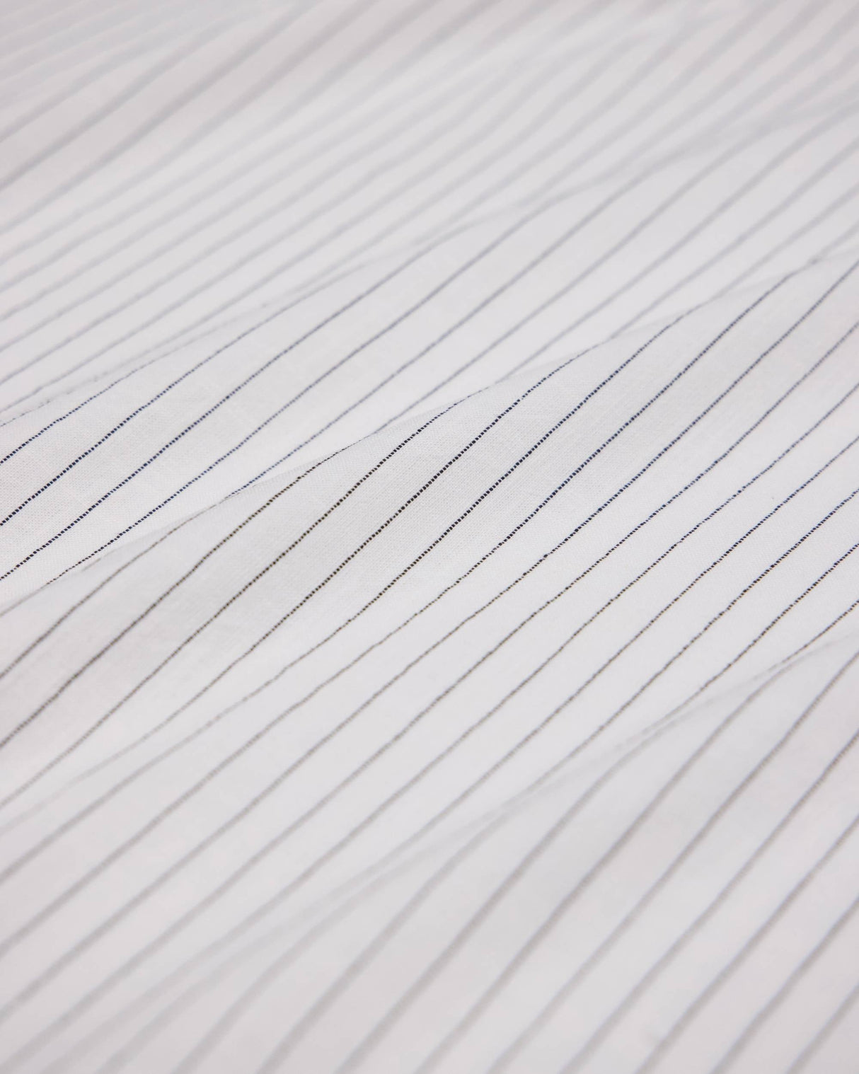 Pinstripe Linen Blend White