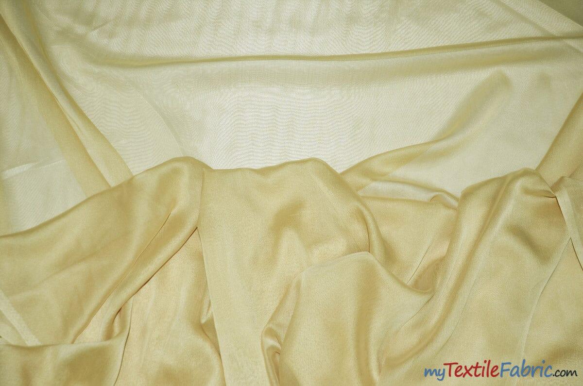 Two Tone Chiffon Polyester Fabric - Iridescent Sheer, 58/60" Width, Multiple Colors (Yards, Bolts, Sample Swatch)