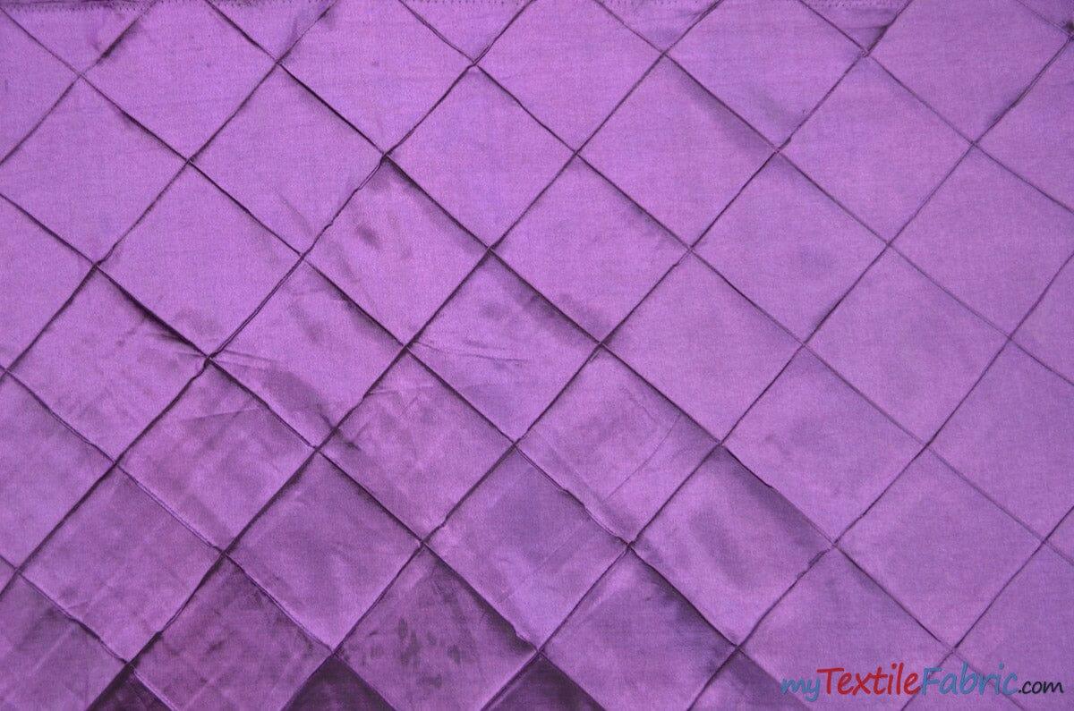 Taffeta Pintuck Fabric - 4" X 4" Diamond Pattern, 58" Width, Multiple Colors (1 Yard)