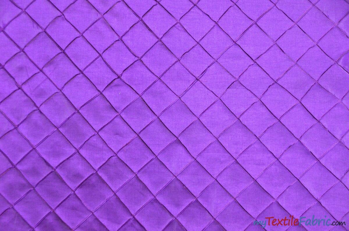 Pintuck 2X2 Taffeta Fabric - Diamond Pattern, 54" Width, Multiple Colors (1 Yard)
