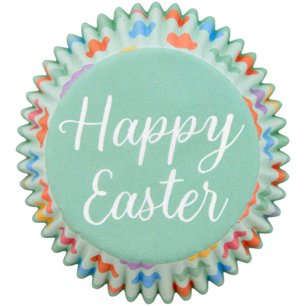 Wilton “Happy Easter" Paper Spring Easter Egg Cupcake Liners, 75-Count