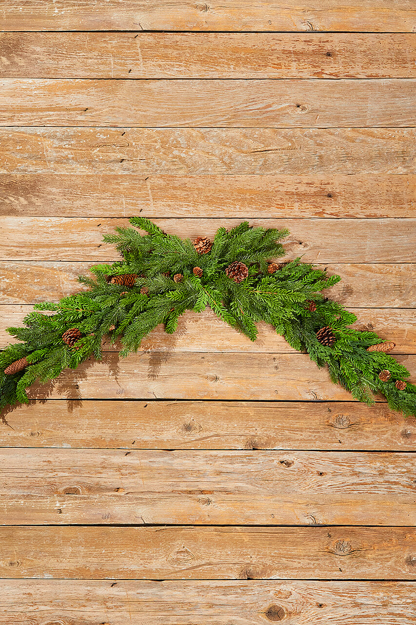 60” Noble Cedar Cone Tablepiece