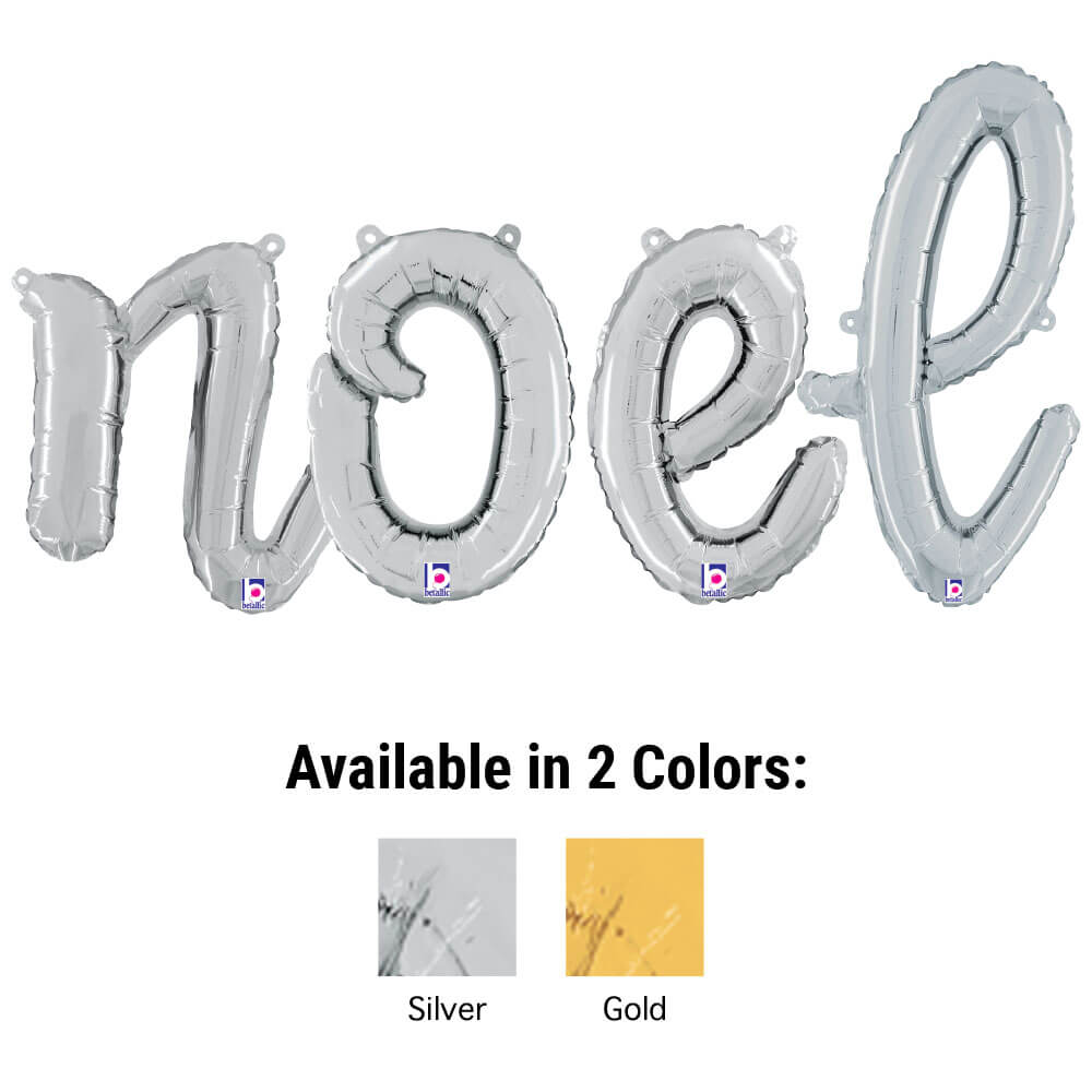 Foil Balloon NOEL Script Letters Kit
