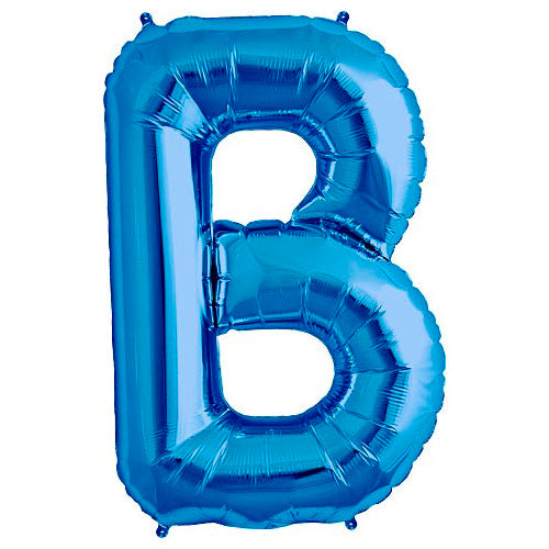Foil Balloon Letter B Blue